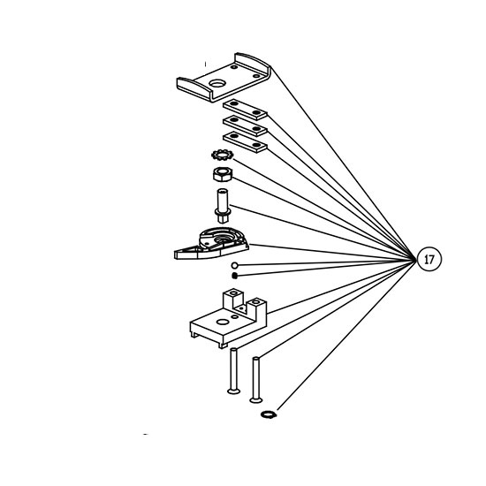 Detex Advantex Hex Key Dogging Assembly 102216-2
