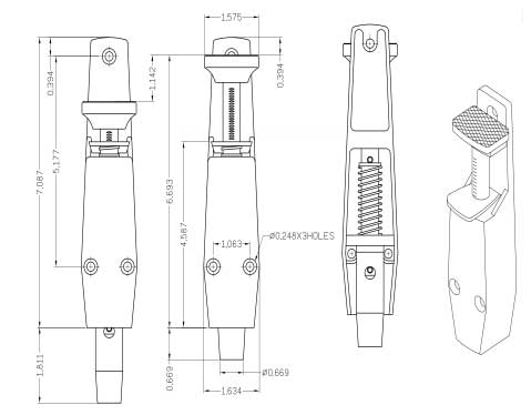 IDC Plunger Door Holder / Stop DH6000