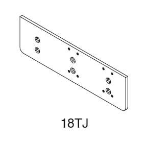 LCN 1460-18 695 Dark Bronze Drop Plate - Quality Door Hardware Made In USA