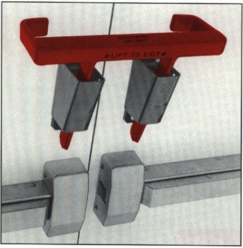 Security Latch Touch Bar Double Door L410