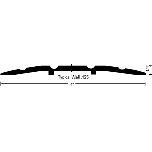 Handicap Saddle Threshold 413 - 4" Wide By 1/4" High