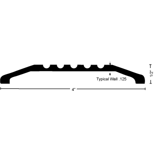 Handicap Saddle Threshold 424 - 4&quot; Wide By 1/2&quot; High