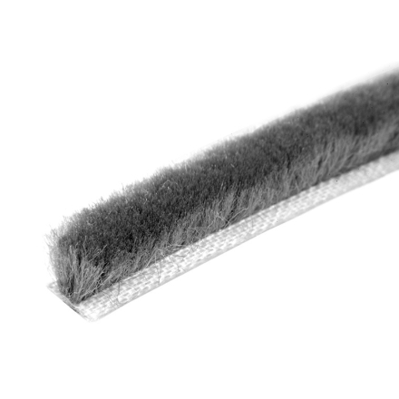 Zipper Pile Weatherstrip .350 Backing - .350 Pile Height-100 ft Roll