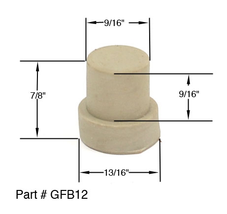 Replacement Rubber Door Stop Tip