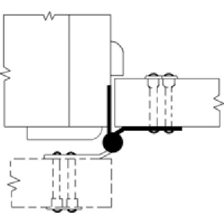 BB84 Half Surface 4-1/2" Door Hinge-Box of 3