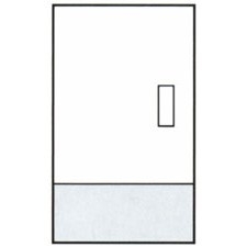 Clear Plastic Door Kick Plates