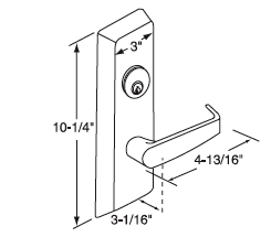 Corbin-Russwin ED4000/5000 N9 Trim