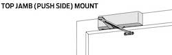 Top Jamb Mounting Top Jamb Mounted Closer